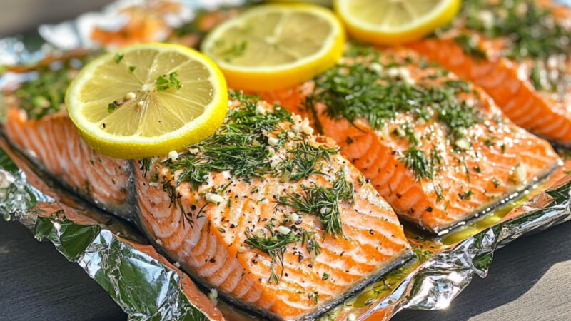 Herb crust preparation for salmon