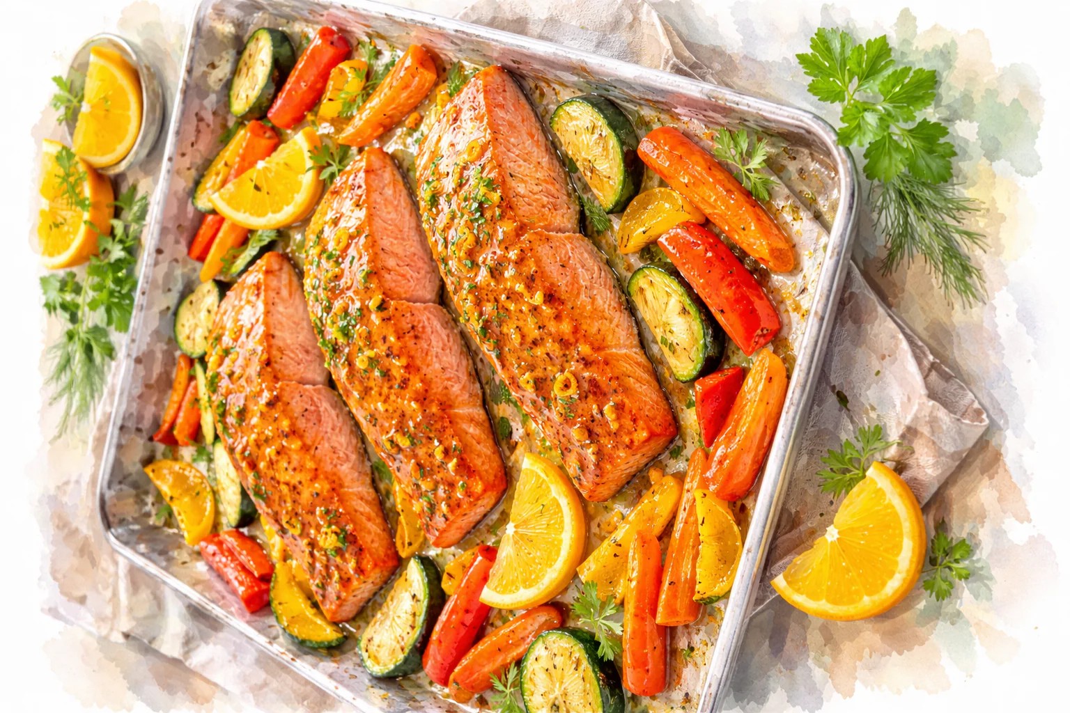 Herb-Crusted Salmon with Citrus Glaze