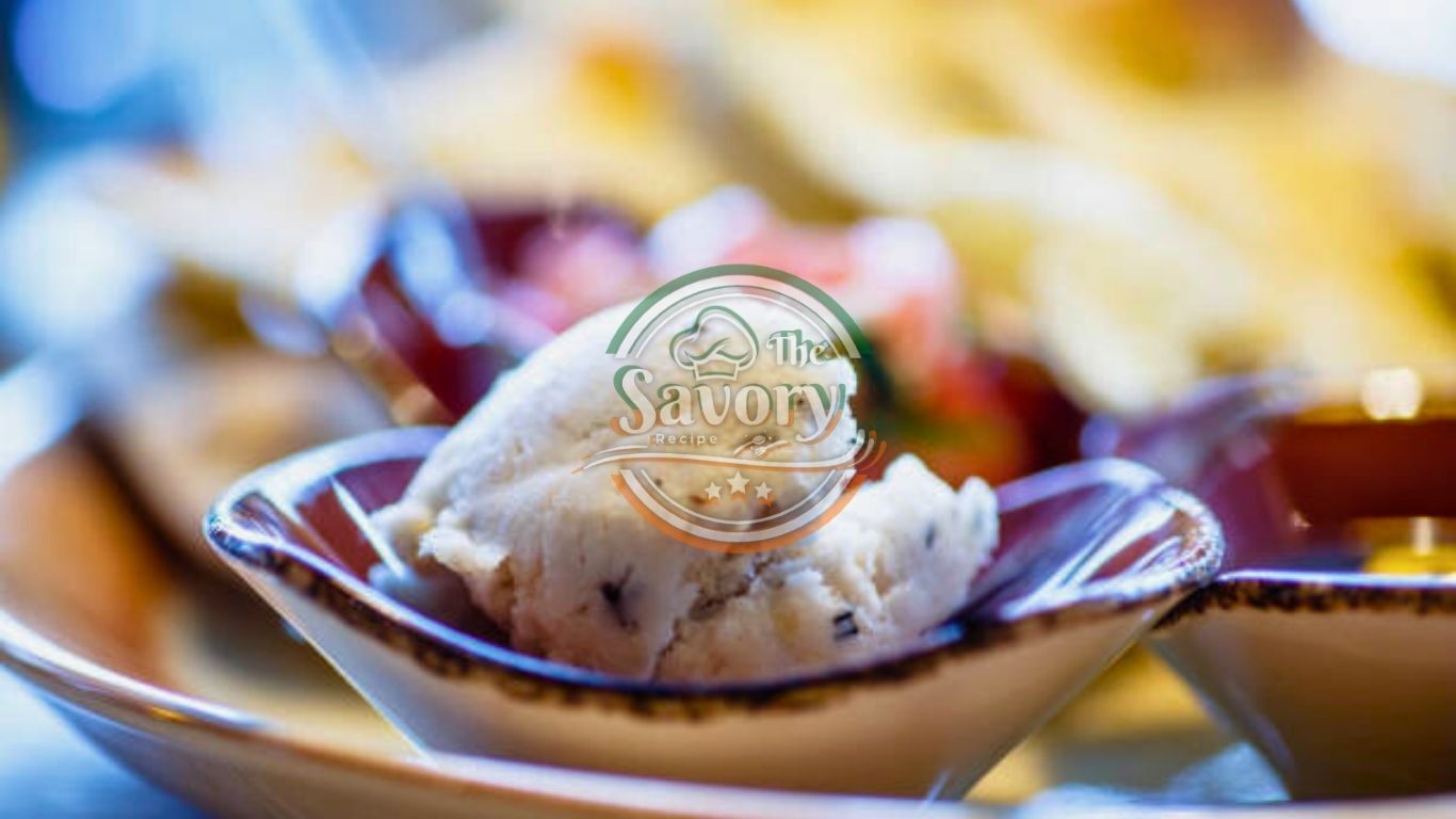 Parmesan ice cream serving idea 2