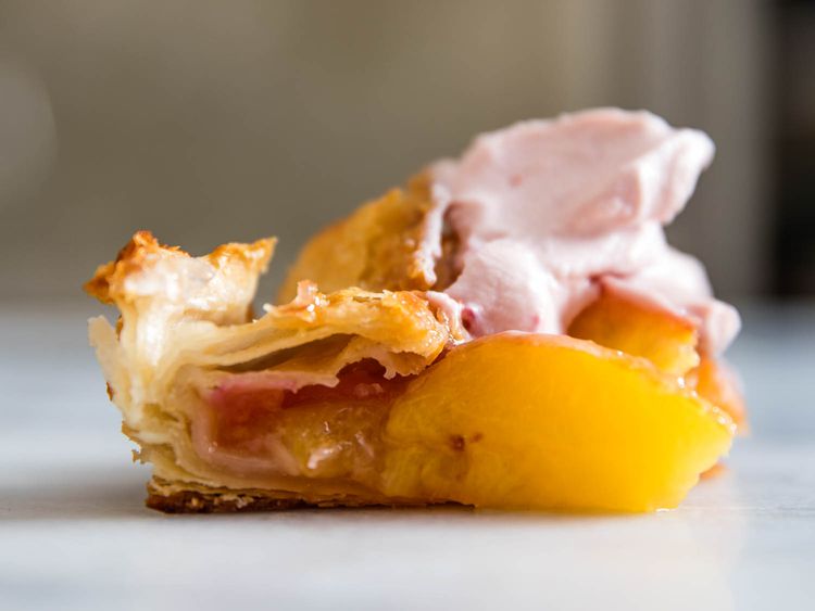 Peach Galette top view
