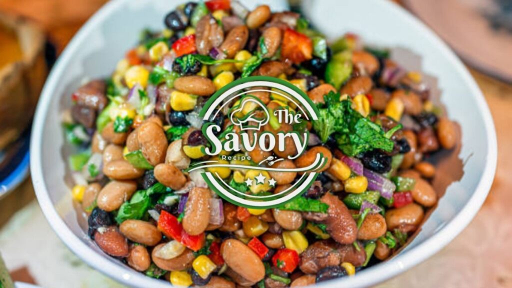 Dense bean salad overview