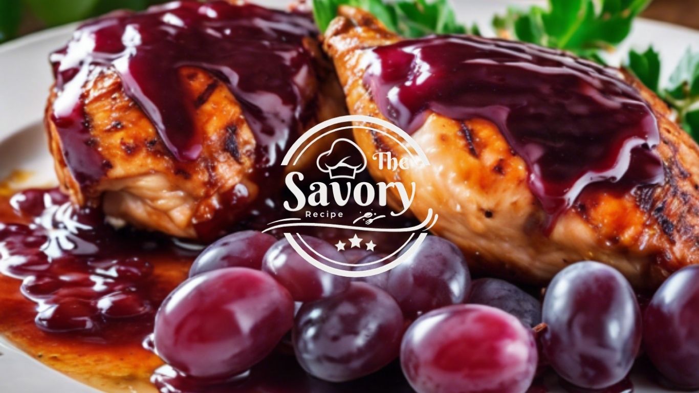 Grape juice glazed grilled chicken
