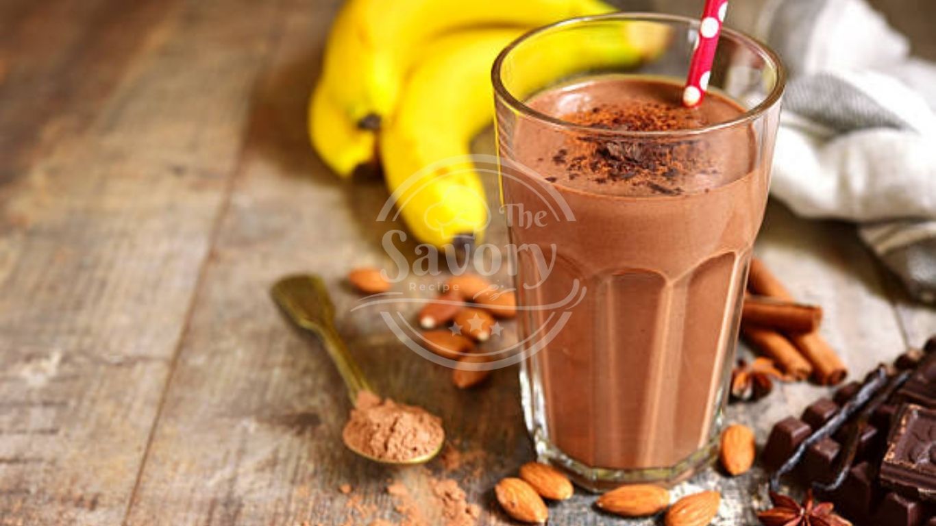 Coffee Nutella milkshake with espresso