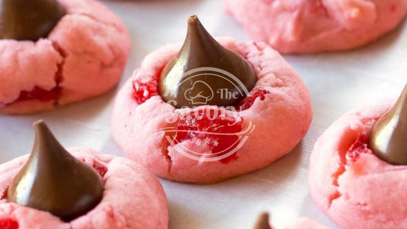 Freshly baked red velvet crinkle cookies