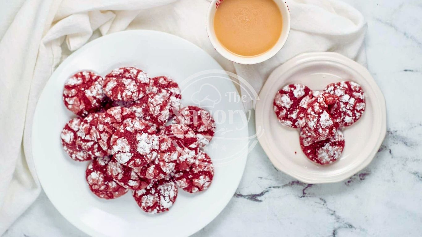 Cheesecake-stuffed red velvet cookies