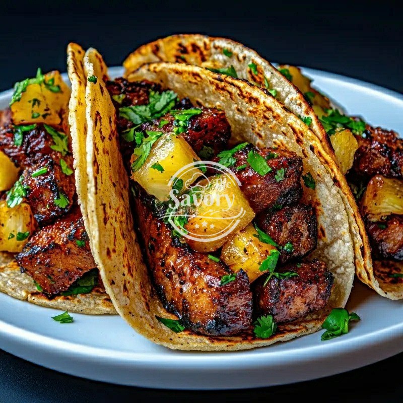 Beautifully served shrimp tacos