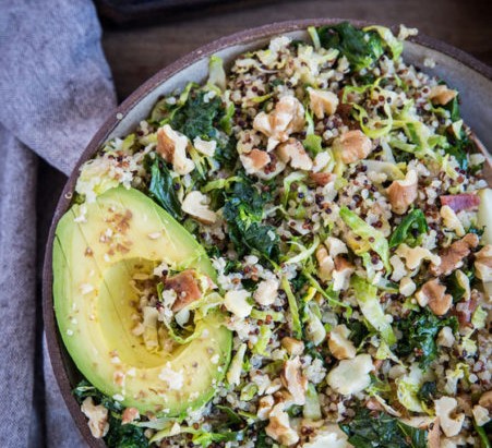 Mediterranean variation of sprouts salad