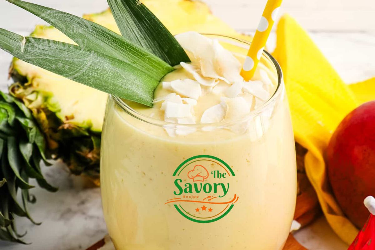 Topped with toasted coconut flakes