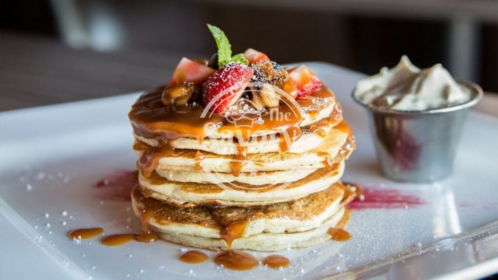 Fluffy wheat pancakes